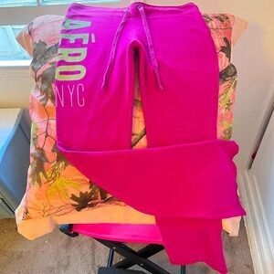 aeropostale y2k 2000s vintage style wide leg sweatpants